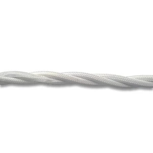 FND 3X2.5MM² 10M SUSUKTO AUDINIO RETRO KABELIS BALTAS