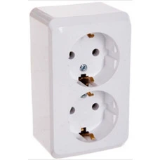 PRIMA 2-GANG SOCKET OUTLET