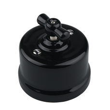 FND PAVIRŠINIS SUKAMASIS DVIGUBAS JUNGIKLIS JUODAS PORCELIANAS