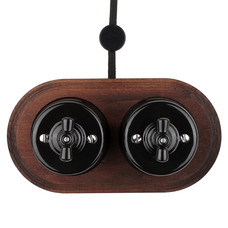 FND PAVIRŠINIS SUKAMASIS PERJUNGIKLIS JUODAS PORCELIANAS