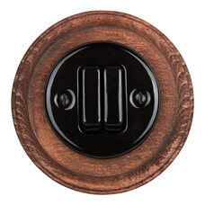 FND DVIGUBAS MYGTUKAS JUODAS PORCELIANAS