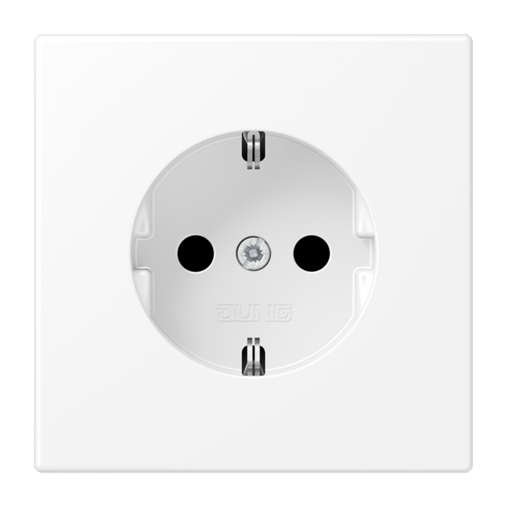 JUNG LS WHITE MATT SOCKET OUTLET