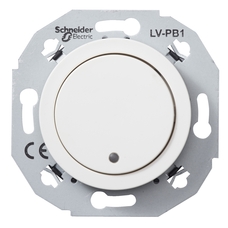 RENOVA VIENO POLIAUS MYGTUKAS SU LED LEMPUTE 24V BALTAS