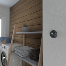 RENOVA KAMBARIO/GRINDŲ TERMOSTATAS JUODAS