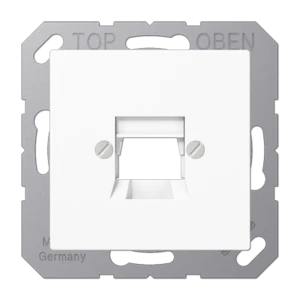 JUNG AS WHITE 1XRJ45 CAT6 DATA OUTLET
