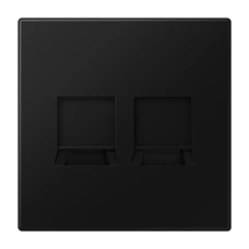JUNG LS GRAPHITE BLACK MATT 2XRJ45 CAT6 DATA OUTLET