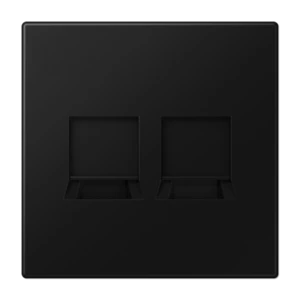 JUNG LS GRAPHITE BLACK MATT 2XRJ45 CAT6 DATA OUTLET