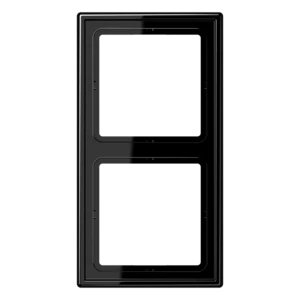 JUNG LS BLACK 2-GANG FRAME