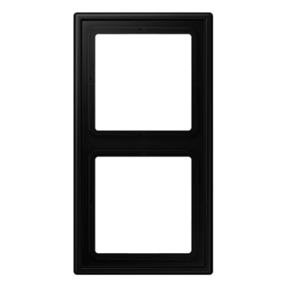 JUNG LS GRAPHITE BLACK MATT 2-GANG COVER FRAME
