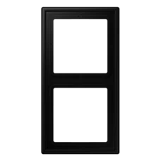 JUNG LS GRAPHITE BLACK MATT 2-GANG COVER FRAME