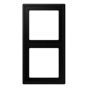JUNG LS GRAPHITE BLACK MATT 2-GANG COVER FRAME