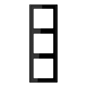 JUNG LS BLACK 3-GANG FRAME