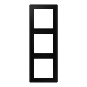 JUNG LS GRAPHITE BLACK MATT 3-GANG COVER FRAME