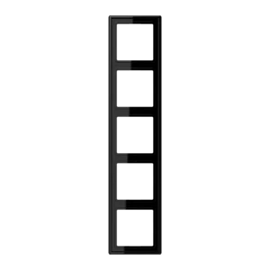 JUNG LS BLACK 5-GANG FRAME