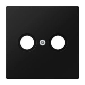 JUNG LS GRAPHITE BLACK MATT TV/R-CENTER PLATE