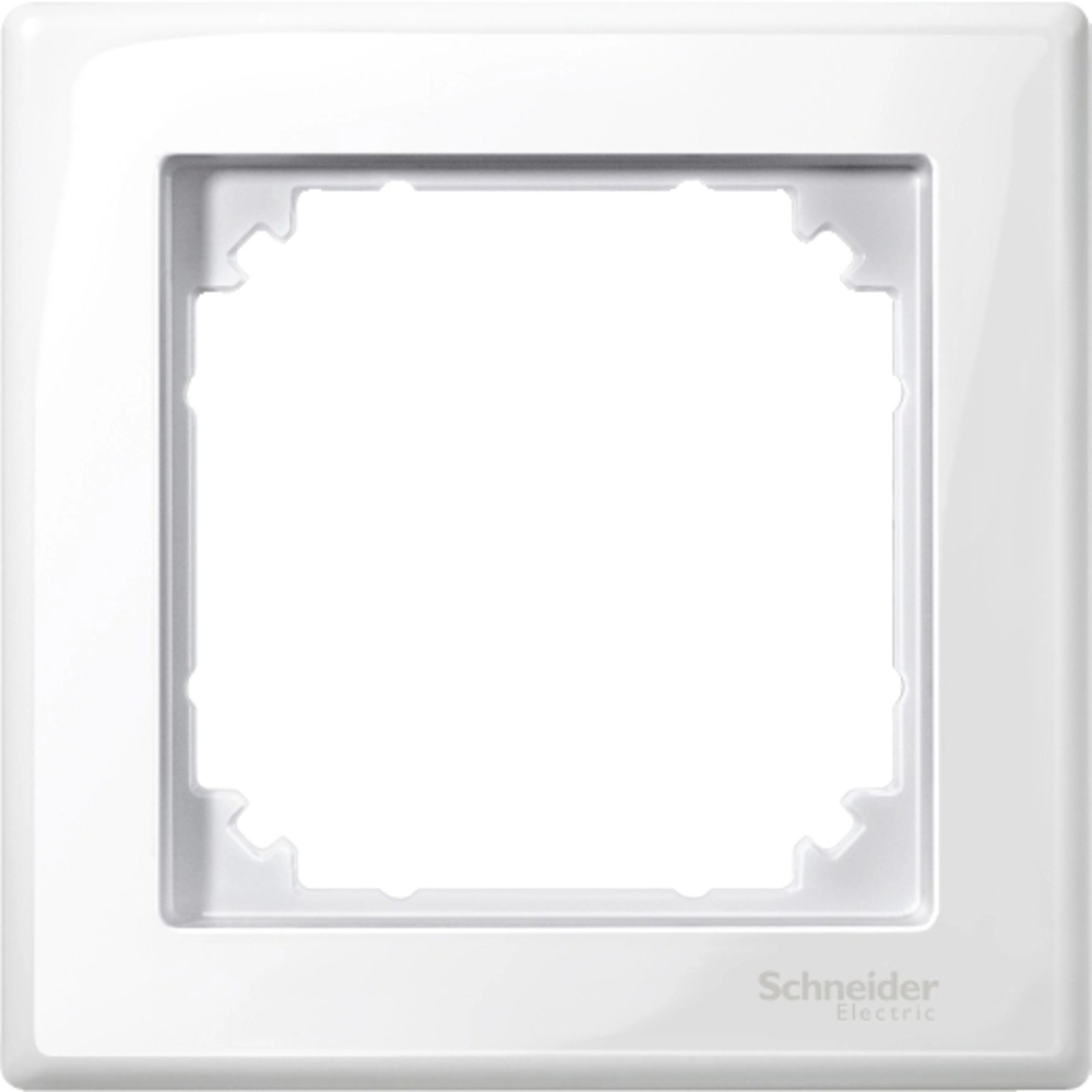 MERTEN M-SMART POLAR WHITE 1-GANG FRAME GLOSSY (DELIVERY 1-3 WEEKS)