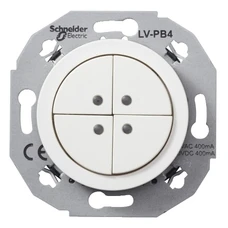 RENOVA MYGTUKAS SU LED LEMPUTE 4P 24V BALTAS